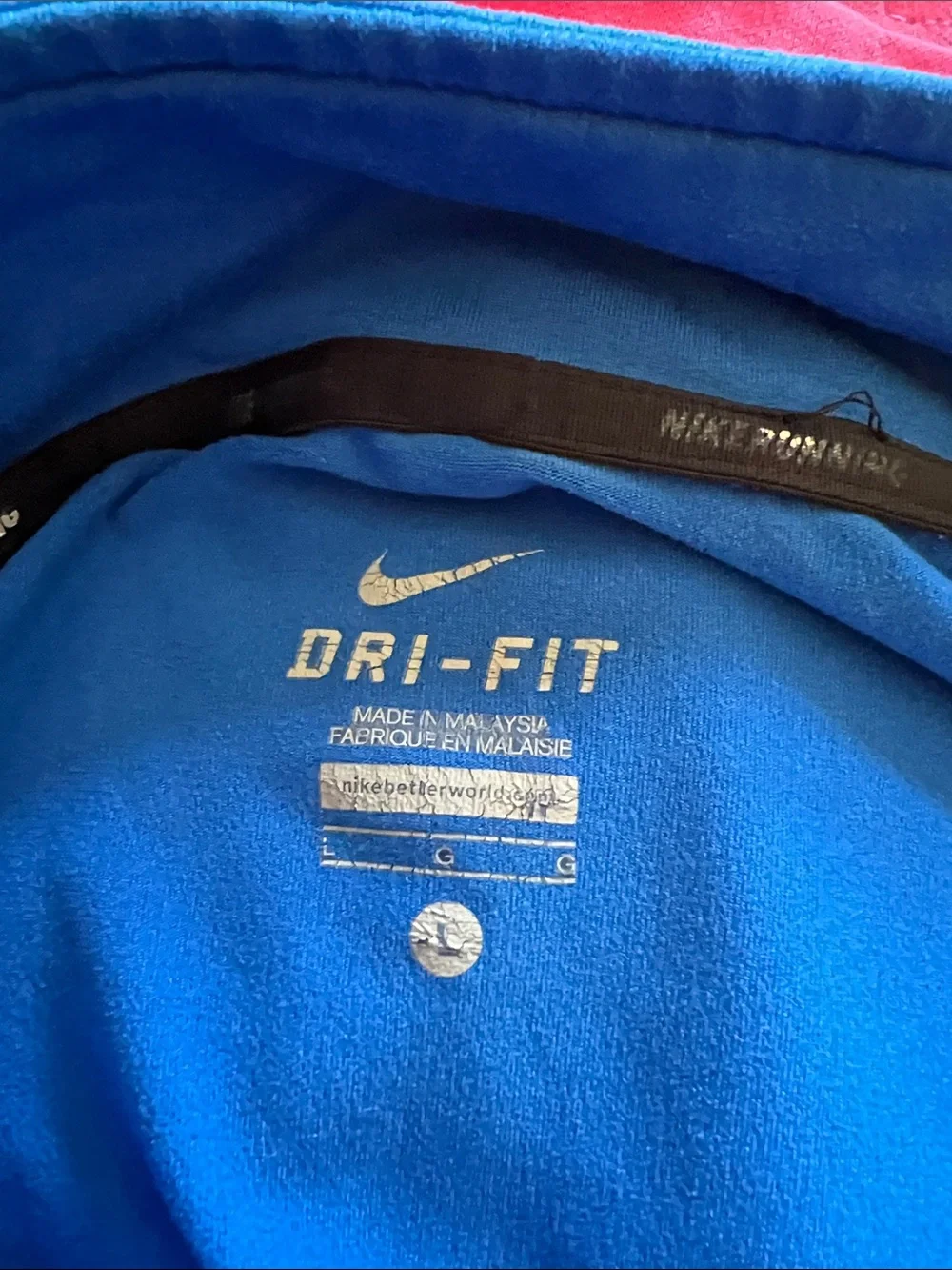 Nike Royal Blue Quarter-Zip Performance Pullover long sleeve shirt men’s large